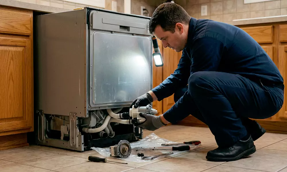 Dishwasher Pump Replacement in Everett, MA