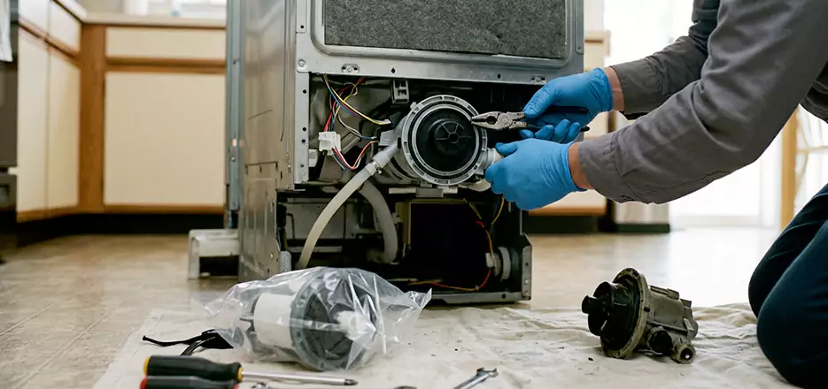Dishwasher Motor Pump Replacement in Everett
