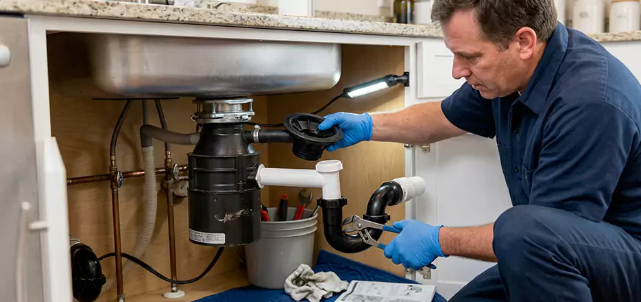 Garbage Disposal Splash Guard and Trap Installation in Everett